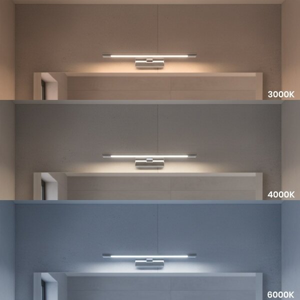 LED осветление за огледало за баня KLIMT LED/8W/230V 3000/4000/6000K 40 cm IP44 лъскав хром