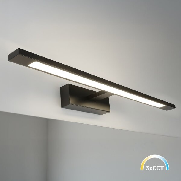 LED осветление за огледало KLIMT за баня LED/12W/230V 3000/4000/6000K 60 cm IP44 черно