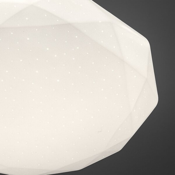 LED плафон HEX, 72W, 230V, 3000–6000K, Ø 50 см, бял, с възможност за димиране + дистанционно управление