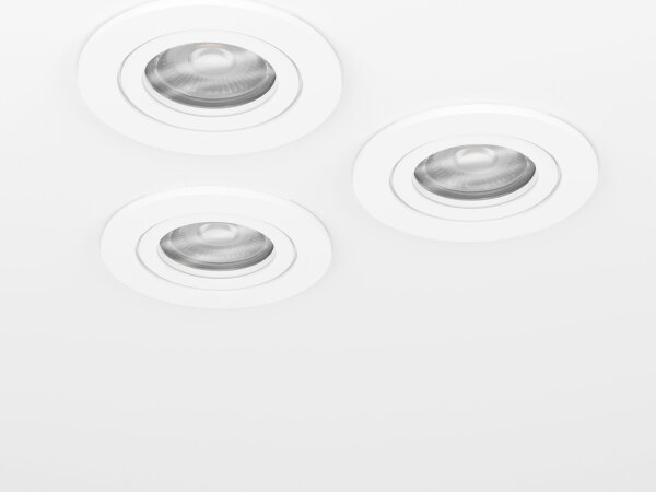 Eglo 902242 - Комплект от 3 LED вградени точкови осветителни тела BARRANCO 1xGU10/4,5W/230V бели