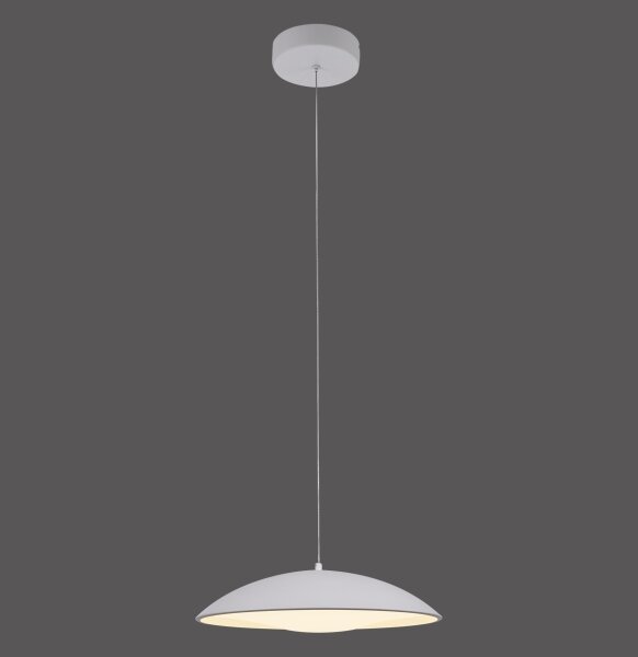 Schöner Wohnen 14606-16 - димируема LED висяща лампа на кабел LENTE LED/17W/230V Ø40 см бяла