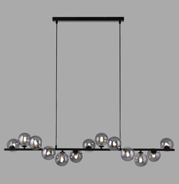 Schöner Wohnen 14504-18 - LED полилей на кабел DUBAI 13xG9/3W/230V черен/опушен