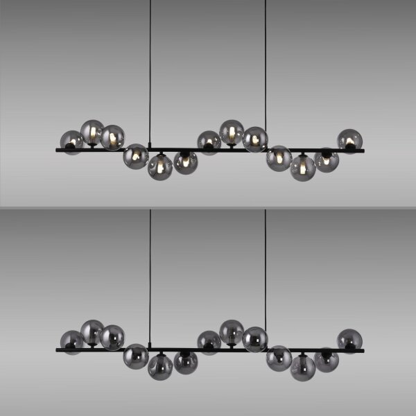 Schöner Wohnen 14504-18 - LED полилей на кабел DUBAI 13xG9/3W/230V черен/опушен