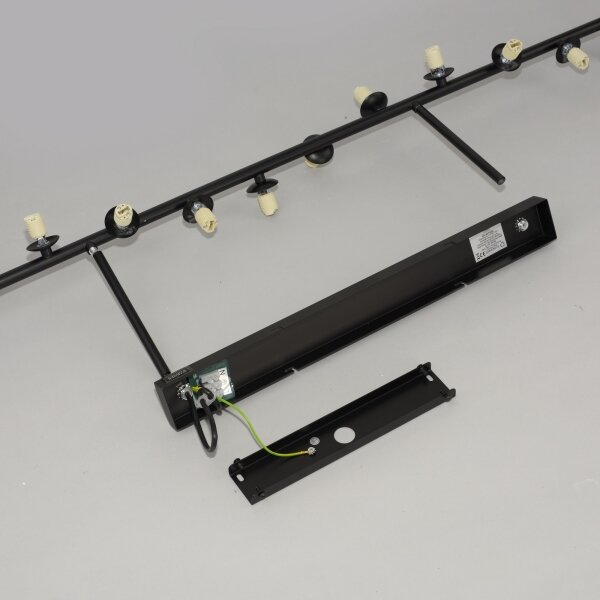 Schöner Wohnen 14505-18 - LED полилей, монтиран на тръба DUBAI 13xG9/3W/230V черен/опушен