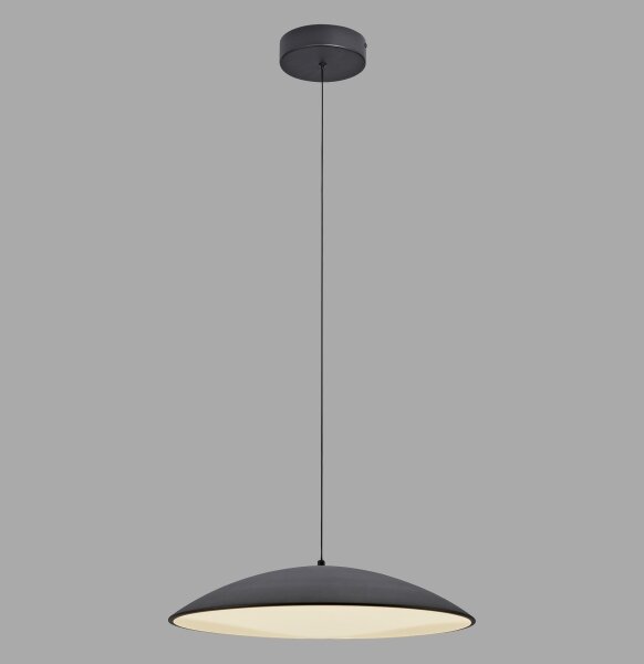 Schöner Wohnen 14607-18-LED с димер висящ полилей на кабел LENTE LED/23W/230V Ø50 см черен