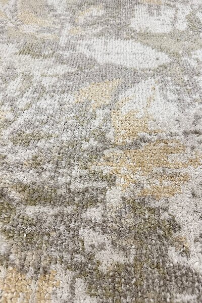 Абстрактен мек флорален килим Boucle в пастелни тонове - 80/150