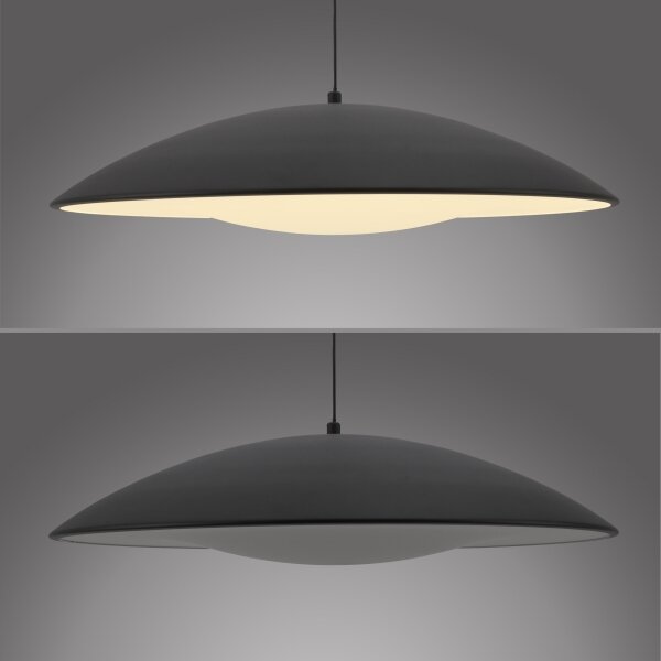 Schöner Wohnen 14607-18-LED с димер висящ полилей на кабел LENTE LED/23W/230V Ø50 см черен