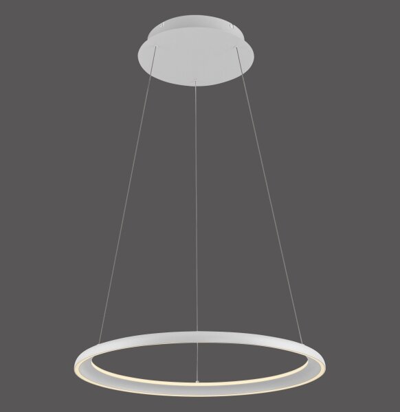Schöner Wohnen 15570-16-LED Висяща лампа QUILLO на кабел, димируема LED/36W/230V, Ø60 см, бяла
