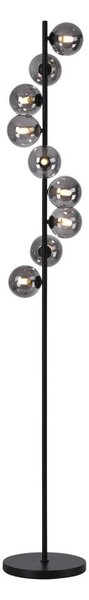 Schöner Wohnen 14506-18 - LED подова лампа DUBAI 9xG9/3W/230V черна/опушена