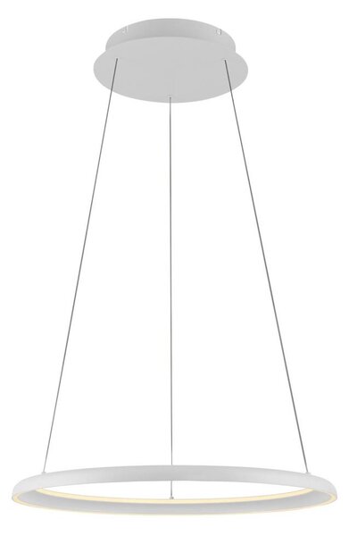 Schöner Wohnen 15570-16-LED Висяща лампа QUILLO на кабел, димируема LED/36W/230V, Ø60 см, бяла