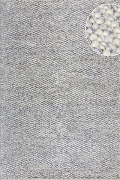 Килим Minerals с букле текстура сини акценти - 160/230