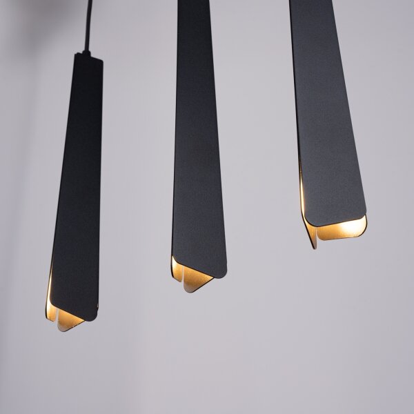 Sollux SL.1402 - Пендел PRYSM 3xG9/8W/230V черен