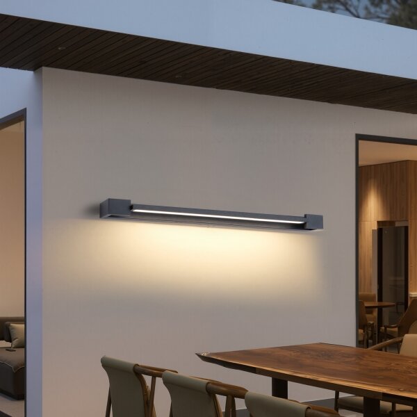 Brilagi - LED външно стенно осветително тяло AQUA LINE LED/36W/230V 120 cm IP44 антрацит CRI 90