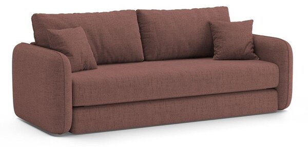 Тъмнорозов сгъваем диван 225 cm Dormi – Micadoni