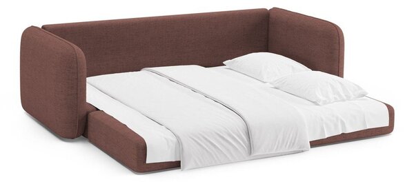 Тъмнорозов сгъваем диван 225 cm Dormi – Micadoni