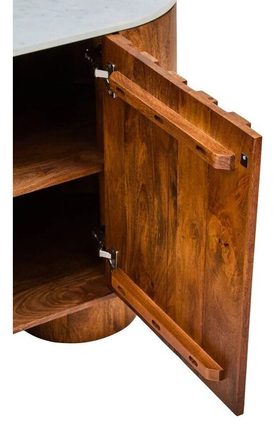 Скрин от масивно манго в естествен цвят 140x75x45 cm Torcino – Premier Housewares