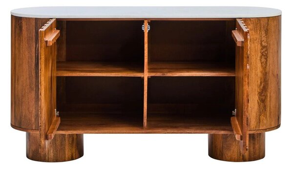Скрин от масивно манго в естествен цвят 140x75x45 cm Torcino – Premier Housewares