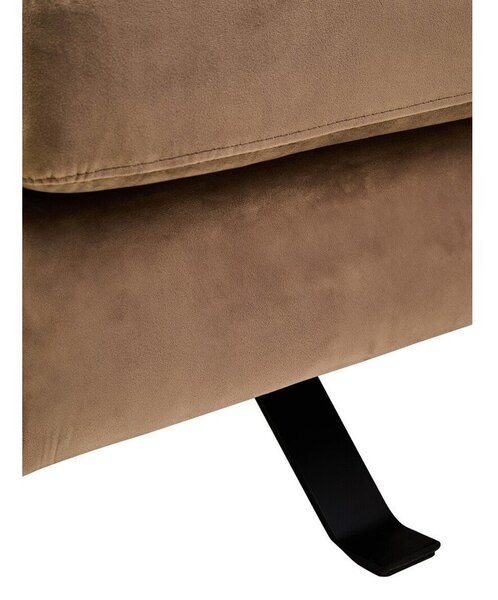 Светлокафяво въртящо се кадифено кресло Hestia – Premier Housewares