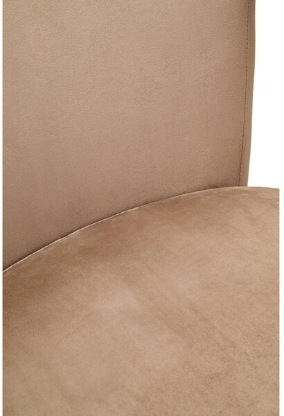 Светлокафяво въртящо се кадифено кресло Hestia – Premier Housewares
