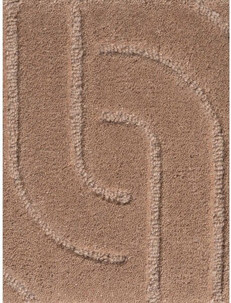 Бежов ръчно изработен вълнен килим 120x180 cm Arcura – Vikosa