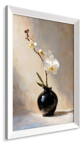 Печатна картина с включена рамка 56x75 cm White Orchid – Styler