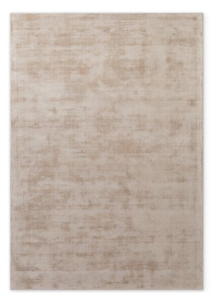 Бежов ръчно изработен килим от вискоза 80x150 cm Noemi – Vikosa