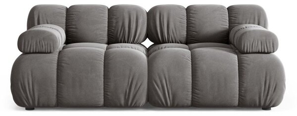 Светлосив кадифен модулен диван 188 cm Bellis – Micadoni