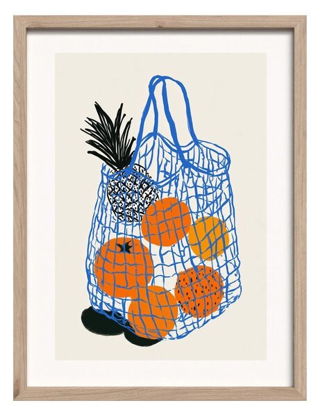 Печатна картина с включена рамка 30x40 cm Summer Fruit – Styler