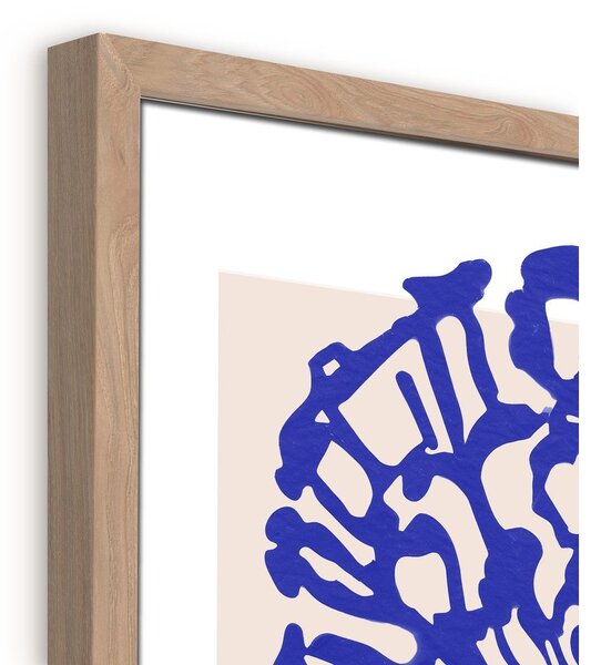 Печатна картина с включена рамка 60x90 cm Blue Folklore – Styler