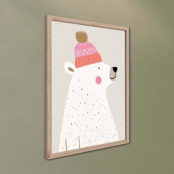 Детска картина 30x40 cm White Bear – Styler