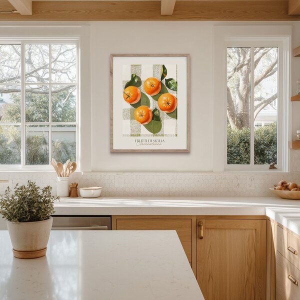 Печатна картина с включена рамка 40x50 cm Mandarines – Styler