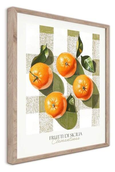 Печатна картина с включена рамка 40x50 cm Mandarines – Styler