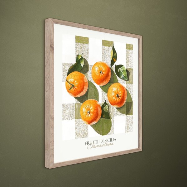 Печатна картина с включена рамка 40x50 cm Mandarines – Styler