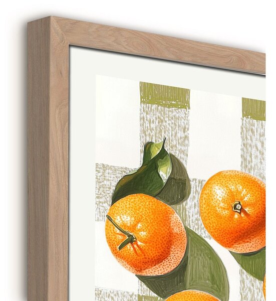 Печатна картина с включена рамка 40x50 cm Mandarines – Styler