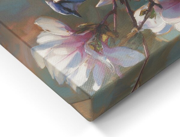 Печатна върху платно картина 32x32 cm Bluejay & Blossom – Styler
