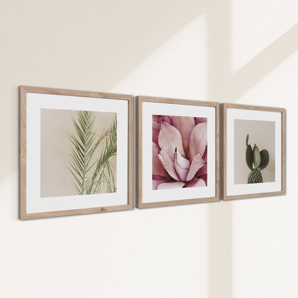 Печатни картини в комплект 3 бр. с включена рамка 30x30 cm Fresh – Styler