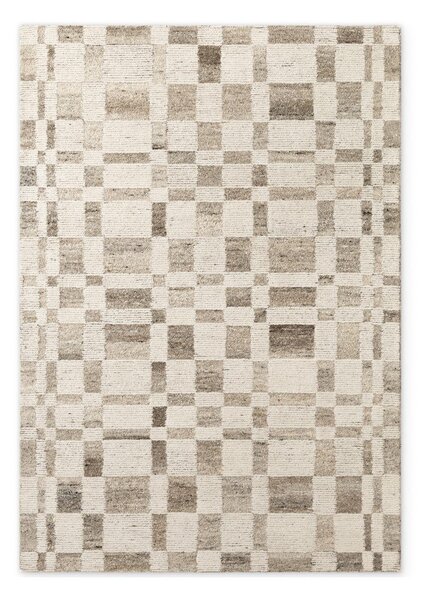 Кремав ръчно изработен вълнен килим 120x180 cm Boho 1.0 Structa – Vikosa
