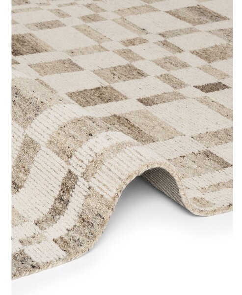 Кремав ръчно изработен вълнен килим 120x180 cm Boho 1.0 Structa – Vikosa