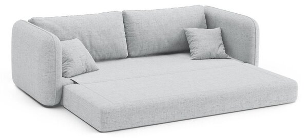 Светлосив сгъваем диван 225 cm Dormi – Micadoni
