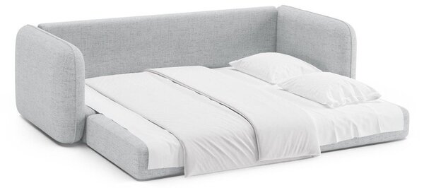 Светлосив сгъваем диван 225 cm Dormi – Micadoni