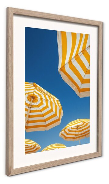 Печатна картина с включена рамка 30x40 cm Umbrellas – Styler