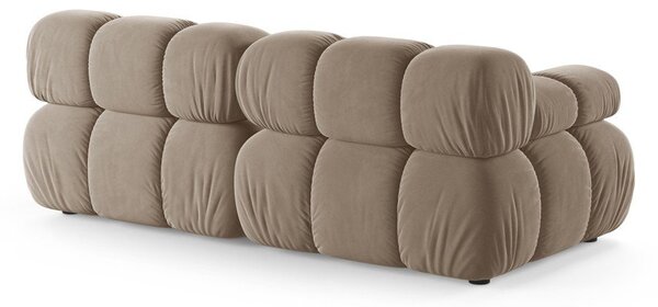Бежов кадифен модулен диван 188 cm Bellis – Micadoni