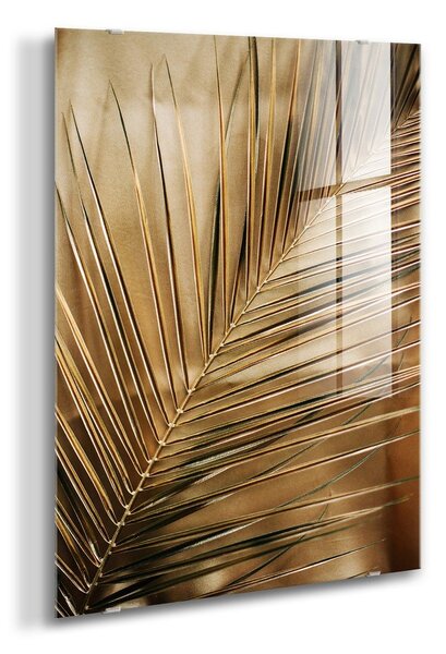 Печатна стъклопис картина 80x120 cm Gold Palm – Styler