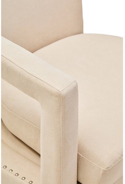 Бежово въртящо се кадифено кресло Hestia – Premier Housewares
