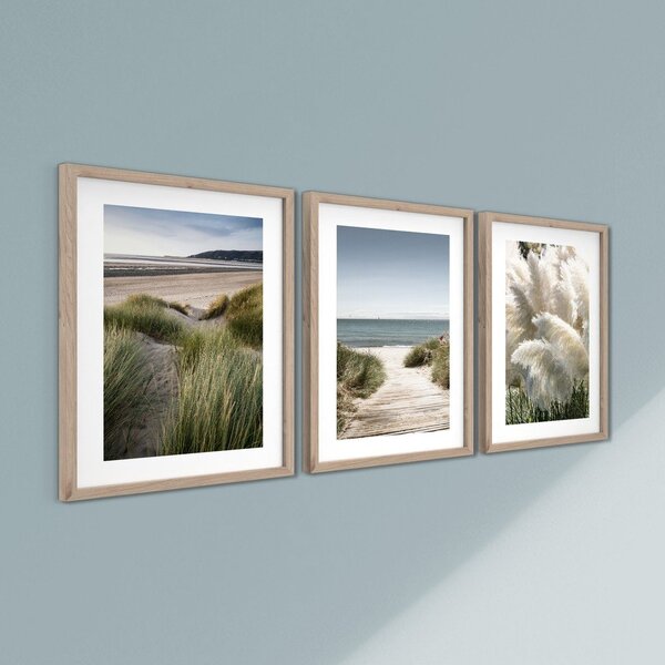Печатни картини в комплект 3 бр. с включена рамка 30x40 cm Tranquil – Styler