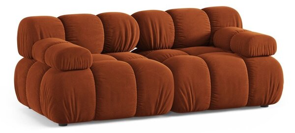 Теракотен кадифен модулен диван 188 cm Bellis – Micadoni