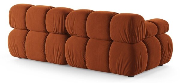 Теракотен кадифен модулен диван 188 cm Bellis – Micadoni