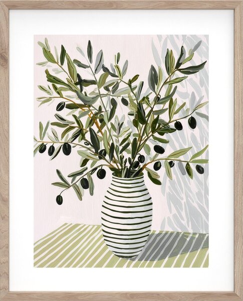 Печатна картина с включена рамка 40x50 cm Olive Bunch II – Styler