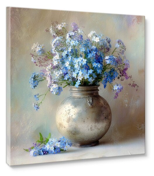 Печатна върху платно картина 32x32 cm Forget-me-not – Styler