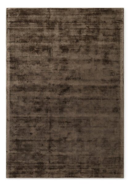 Кафяв ръчно изработен килим от вискоза 80x150 cm Noemi – Vikosa